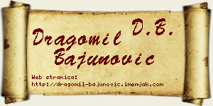 Dragomil Bajunović vizit kartica